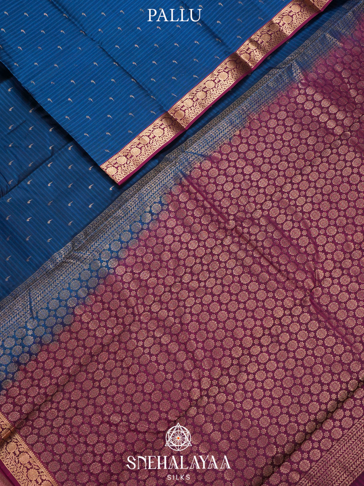 Navy Blue  Kanjivaram Silk Saree