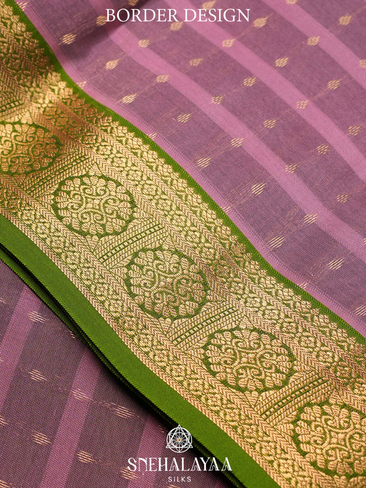 Mauve Pink  Kanjivaram Silk Saree