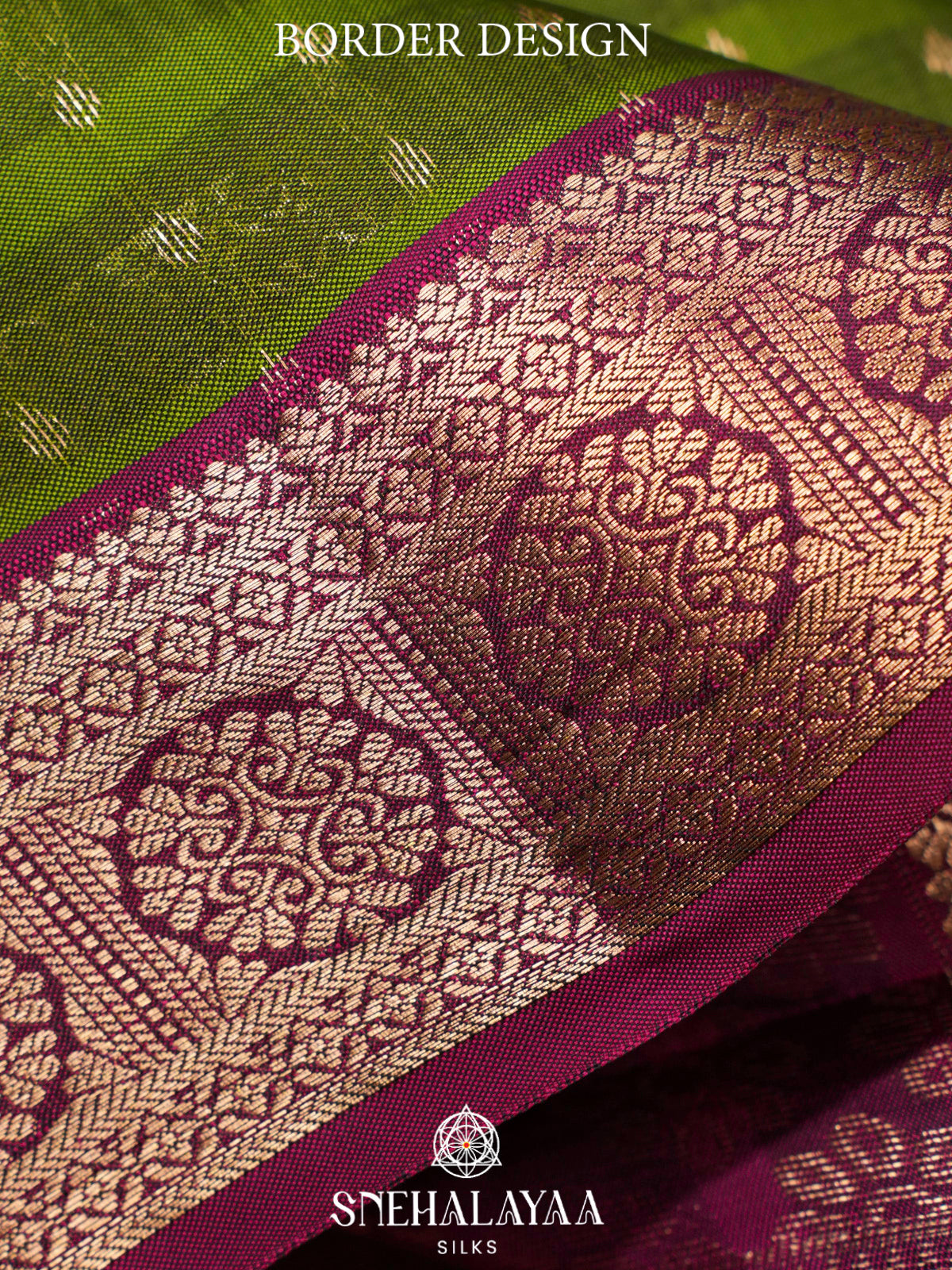Lime Green  Kanjivaram Silk Saree