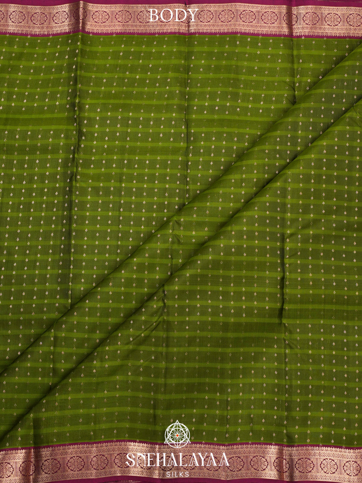 Lime Green  Kanjivaram Silk Saree