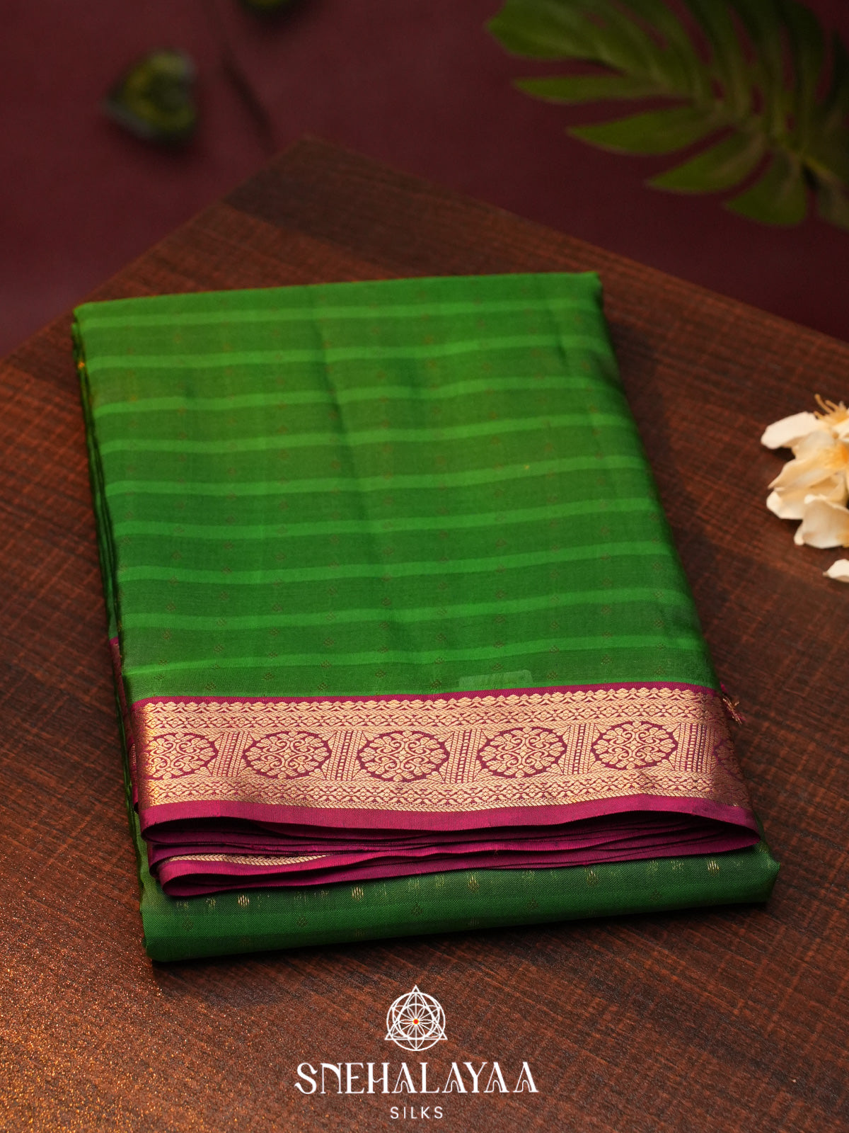 Forest Green  Kanjivaram Silk Saree