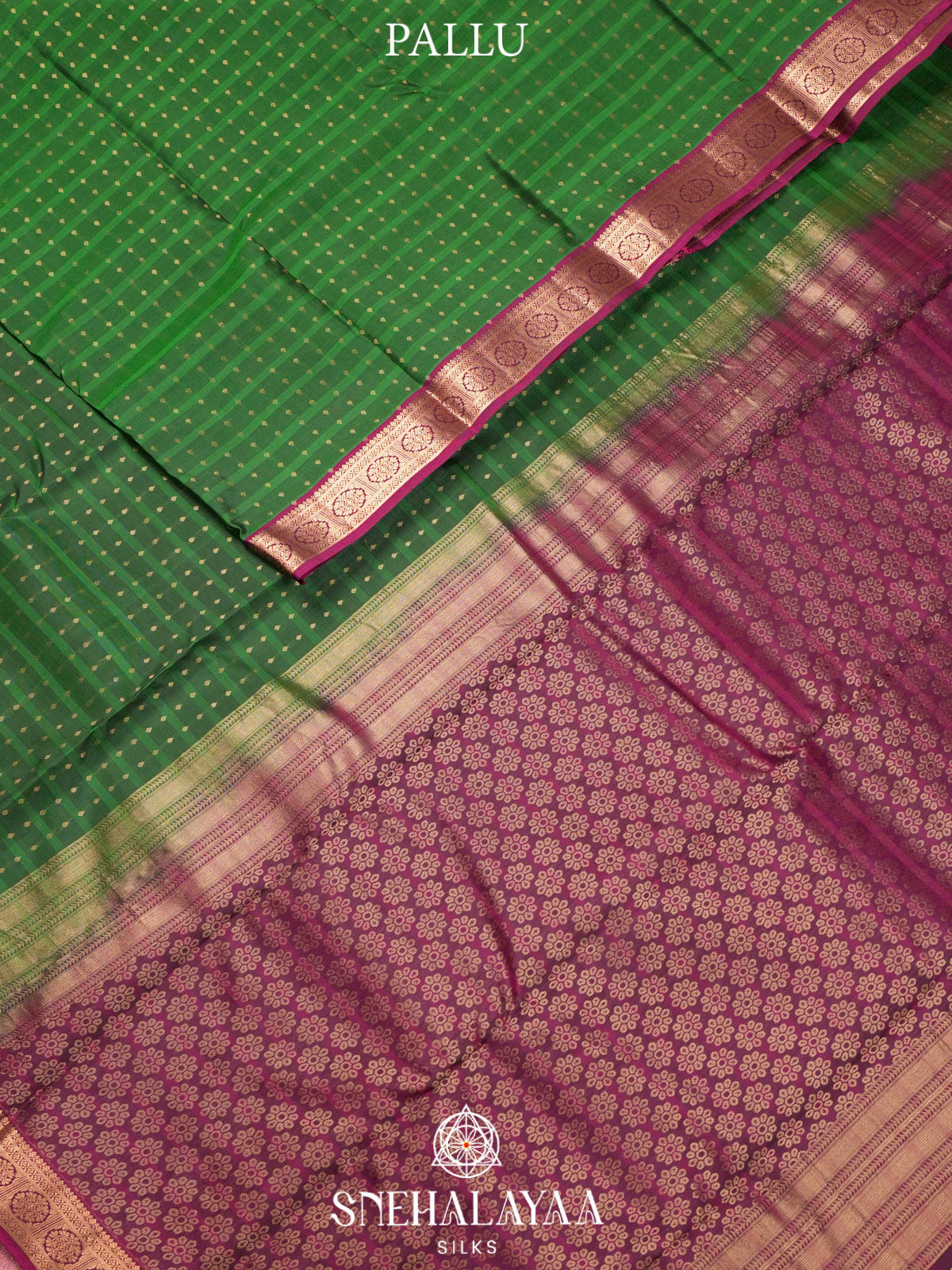 Forest Green  Kanjivaram Silk Saree