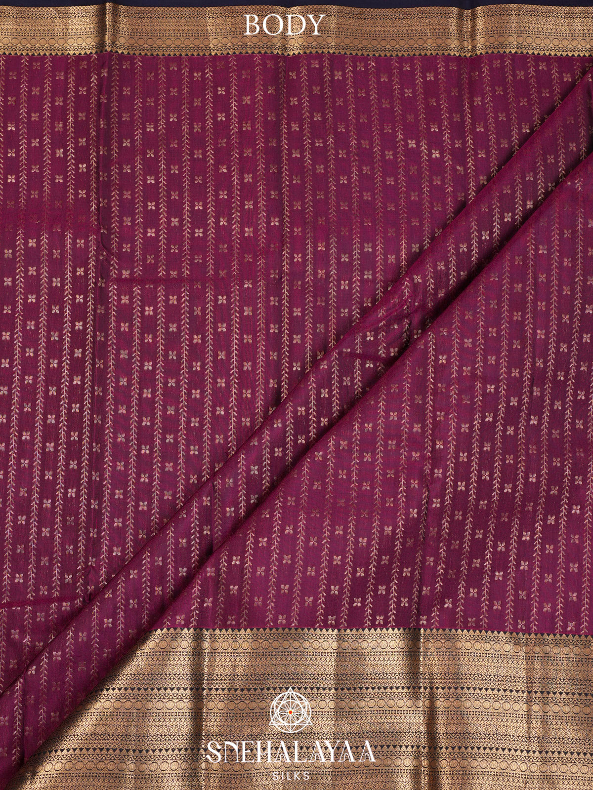 Magenta  Kanjivaram Silk Saree