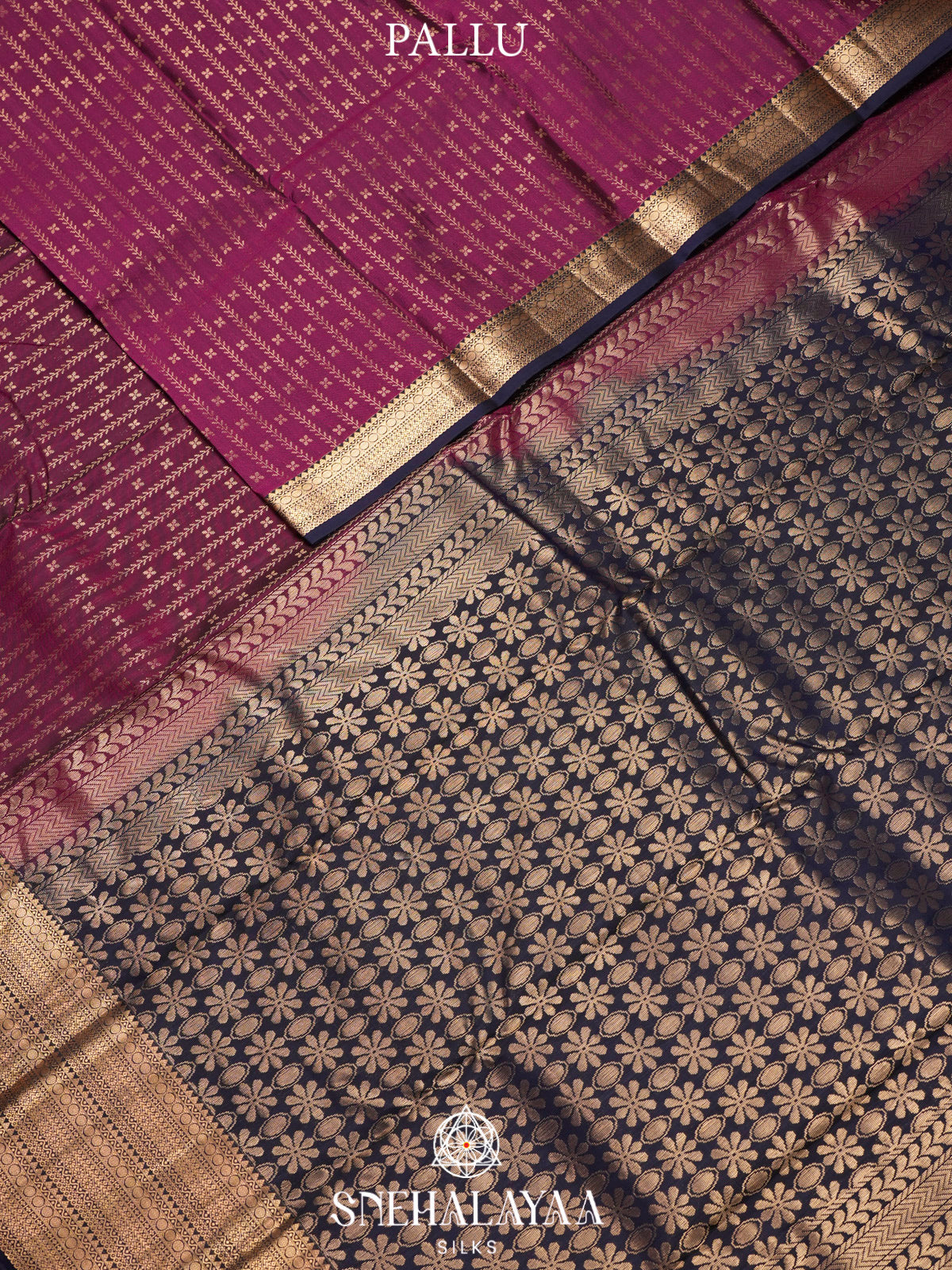 Magenta  Kanjivaram Silk Saree