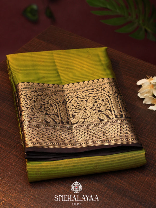 Mahendi Green  Kanjivaram Silk Saree