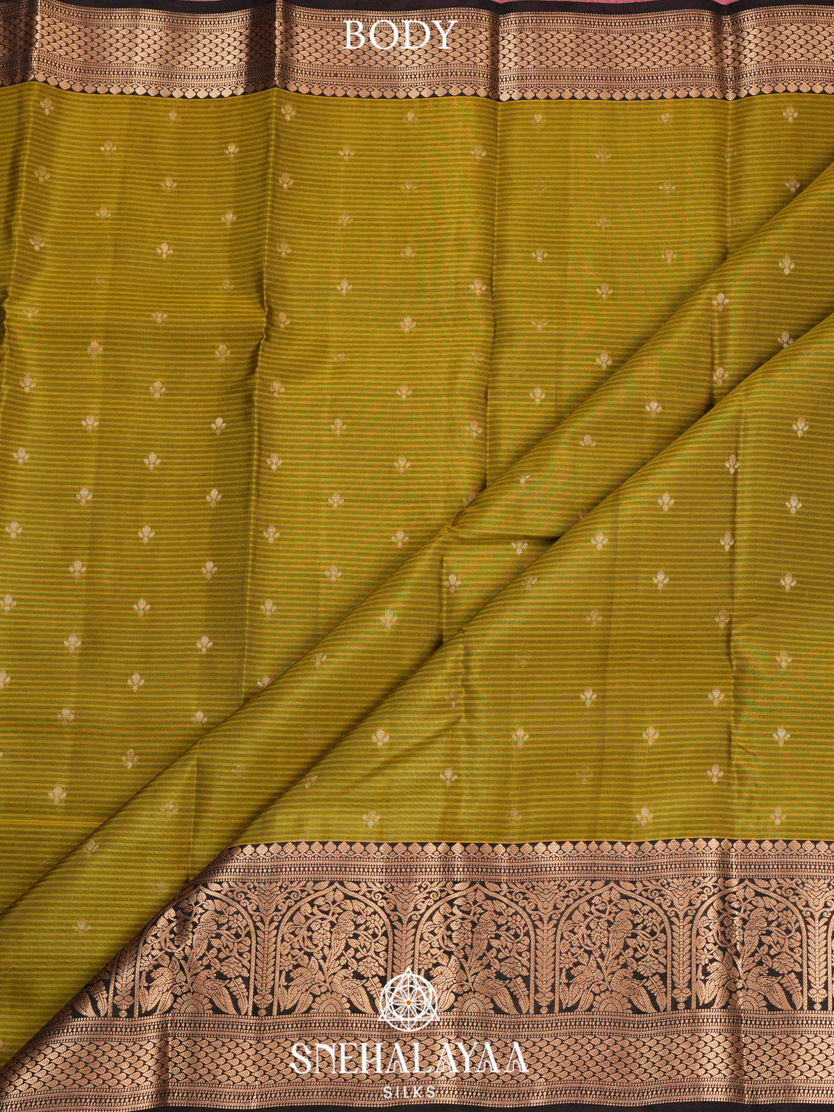 Mahendi Green  Kanjivaram Silk Saree