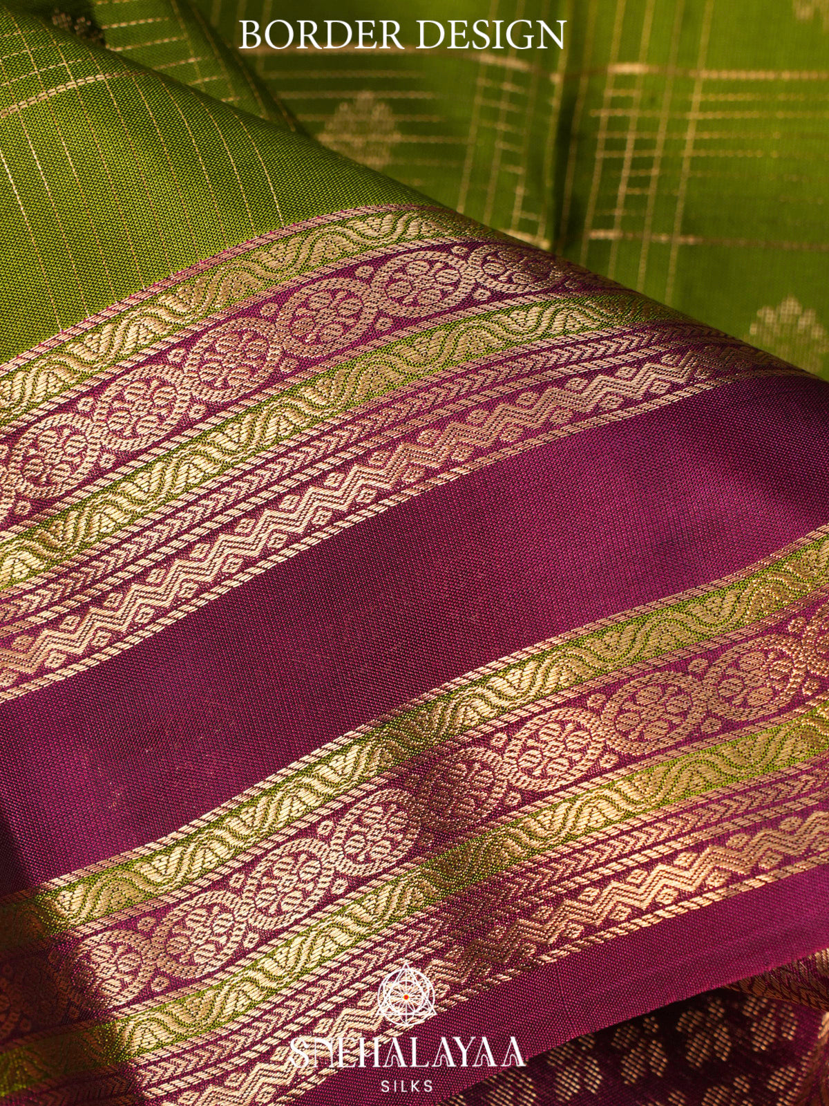 Lime Green  Kanjivaram Silk Saree