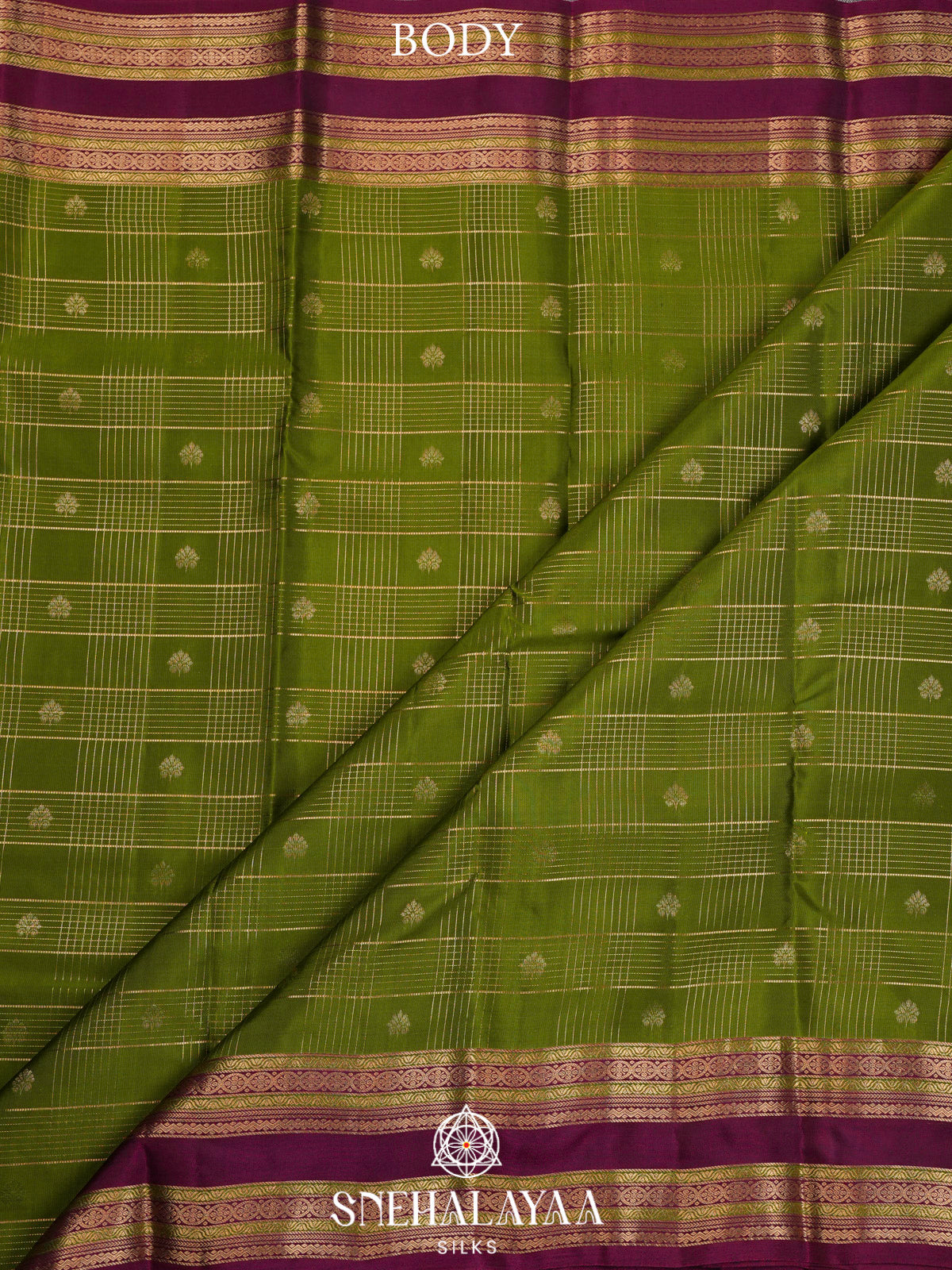 Lime Green  Kanjivaram Silk Saree