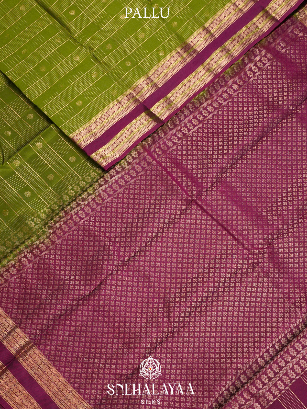 Lime Green  Kanjivaram Silk Saree