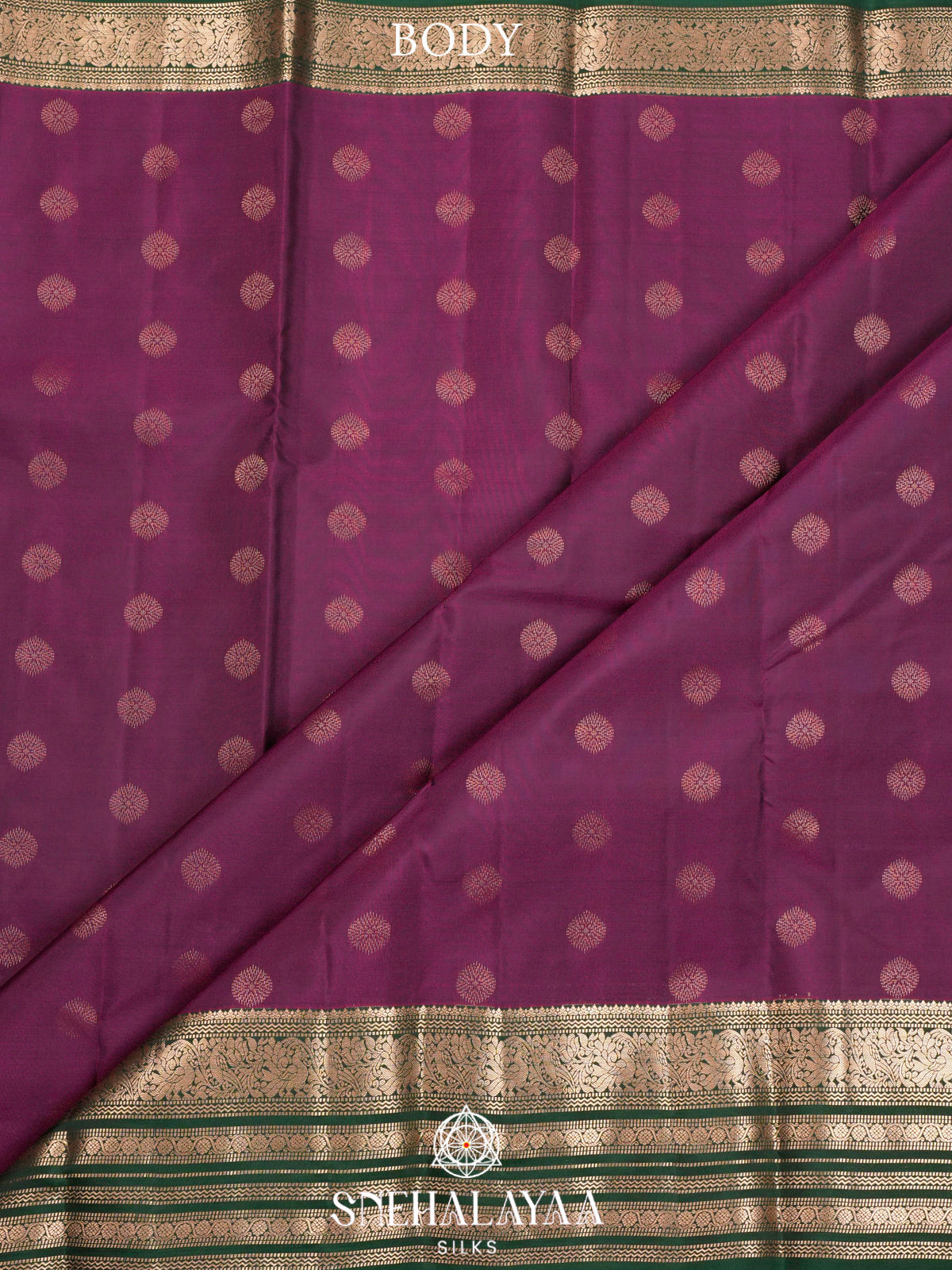 Wine Red  Kanjivaram Silk Saree