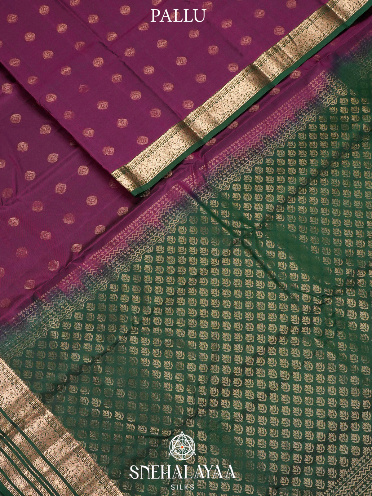 Wine Red  Kanjivaram Silk Saree