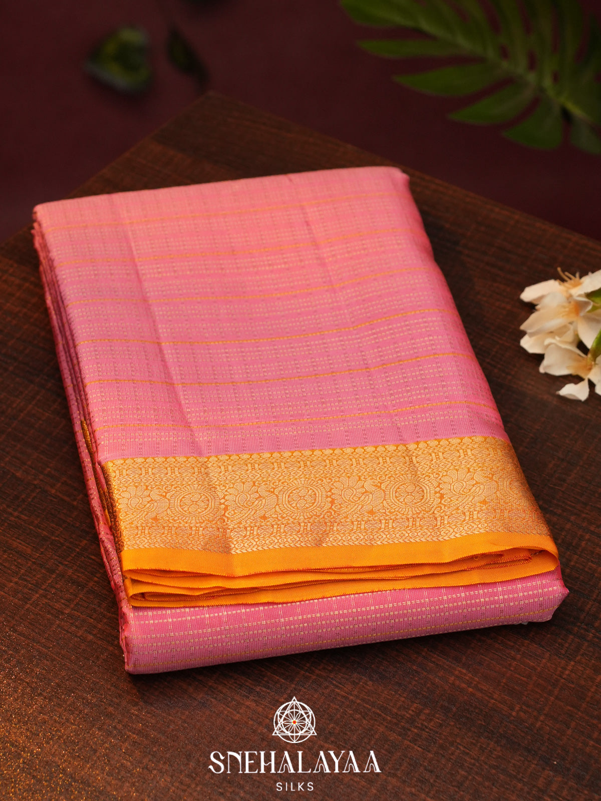 Pink  Kanjivaram Silk Saree