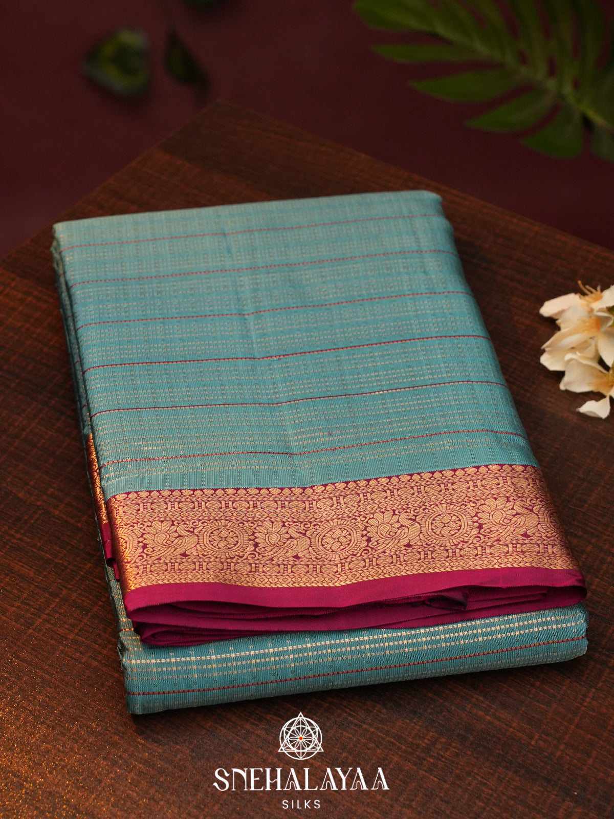 Sky Blue  Kanjivaram Silk Saree