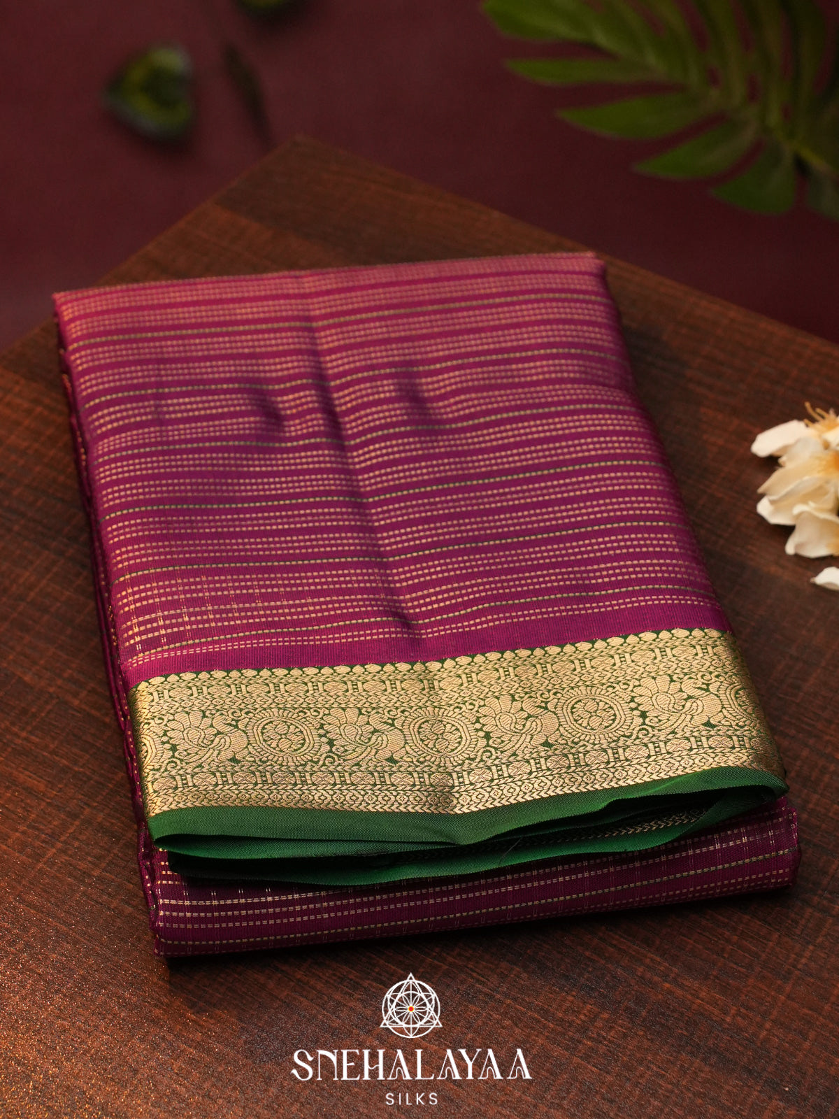 Magenta  Kanjivaram Silk Saree