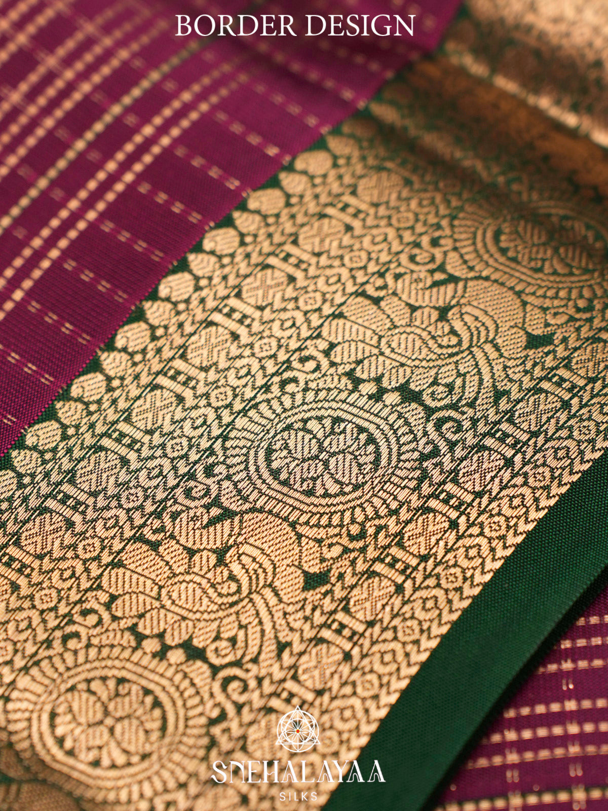 Magenta  Kanjivaram Silk Saree