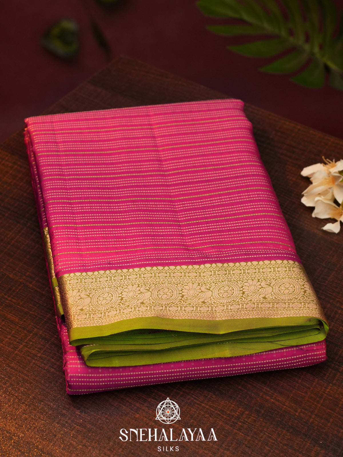 Pink  Kanjivaram Silk Saree
