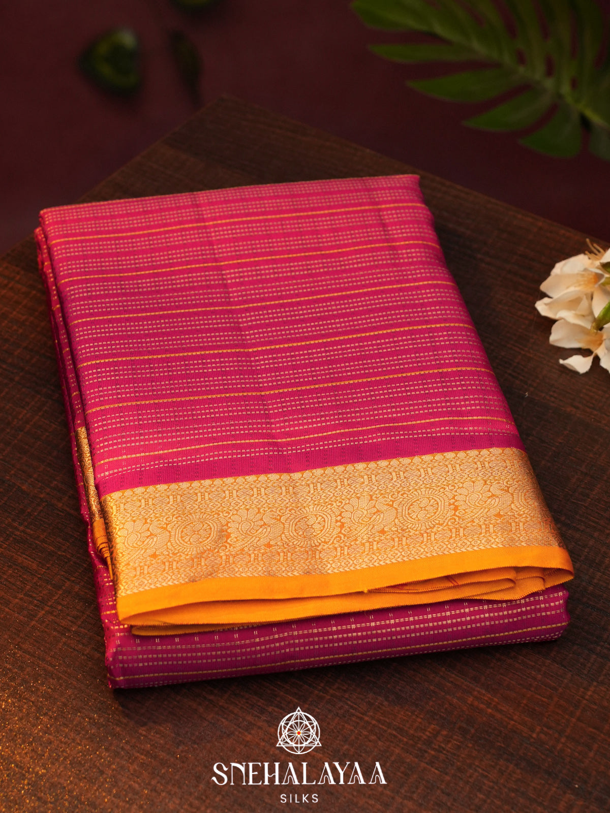 Pink  Kanjivaram Silk Saree