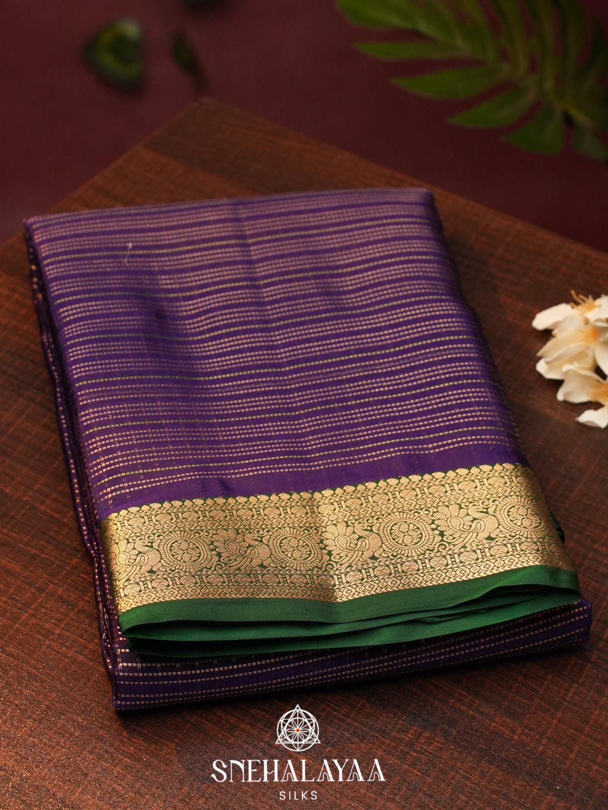 Purple  Kanjivaram Silk Saree