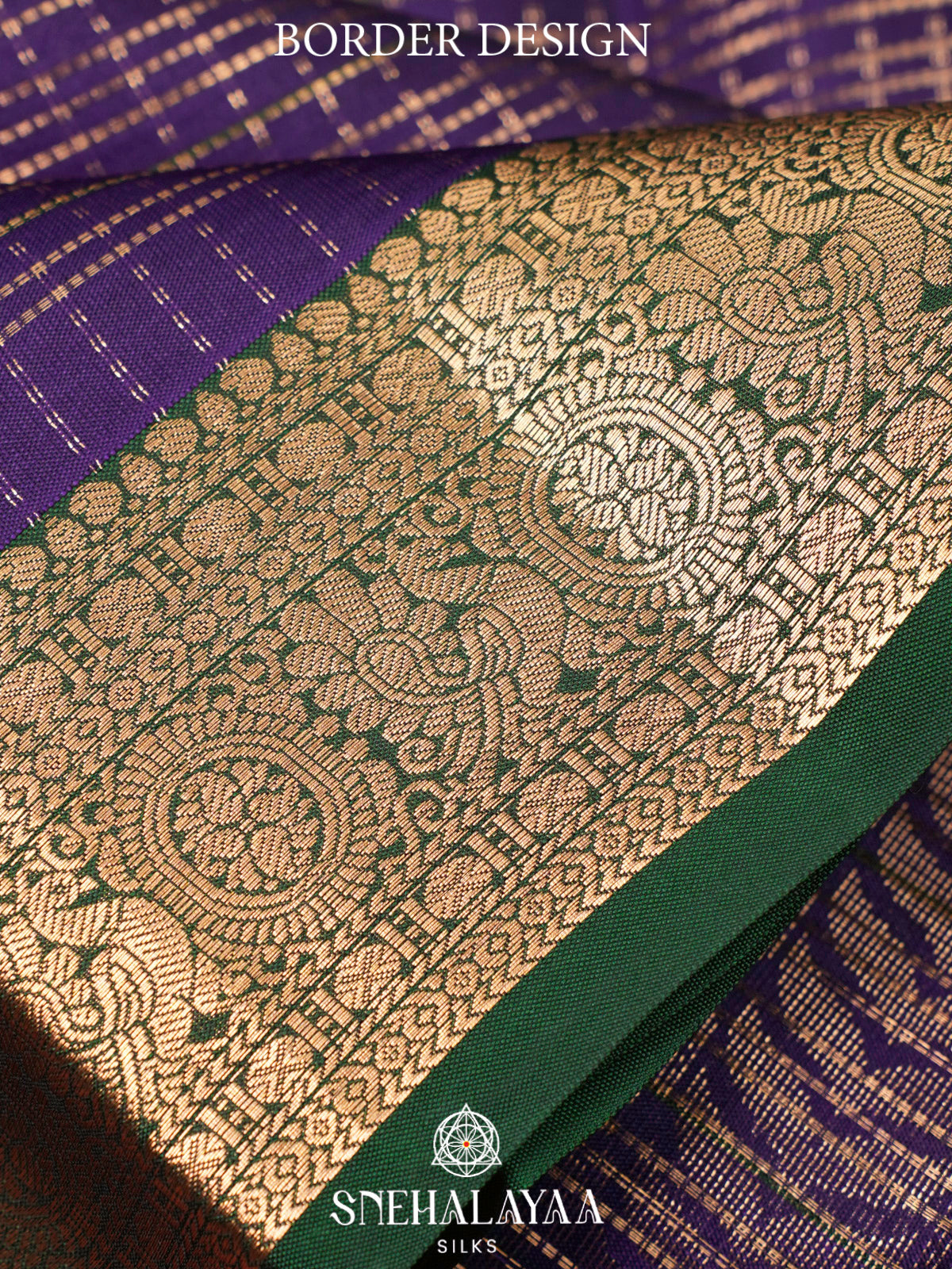 Purple  Kanjivaram Silk Saree