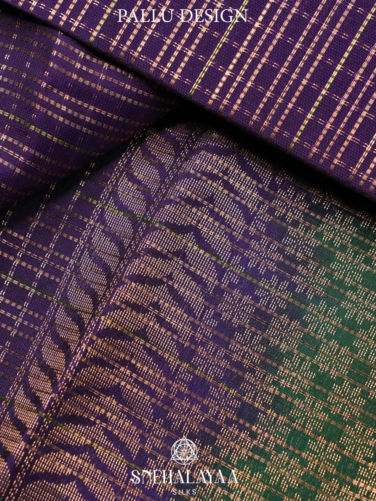 Purple  Kanjivaram Silk Saree