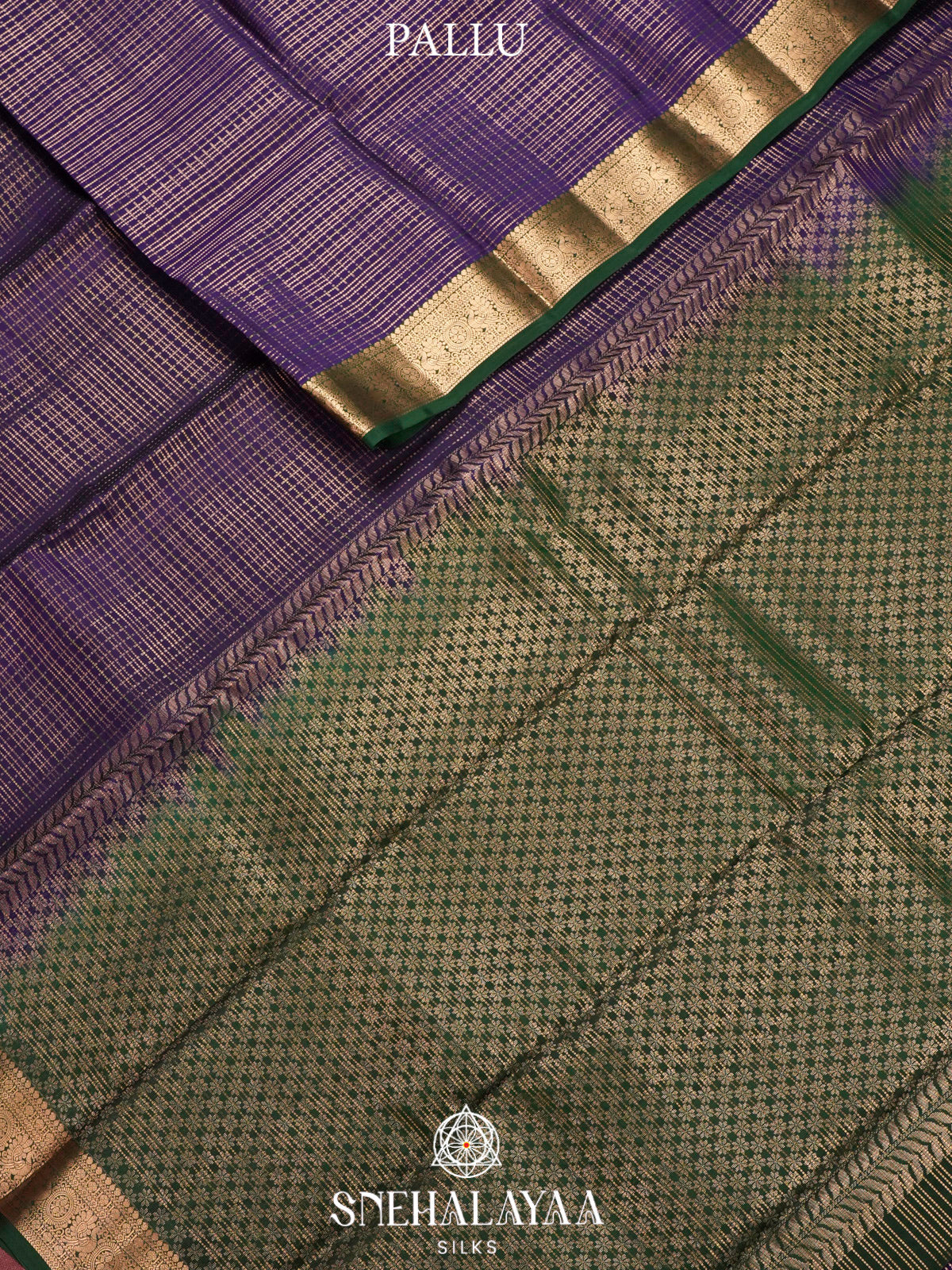 Purple  Kanjivaram Silk Saree