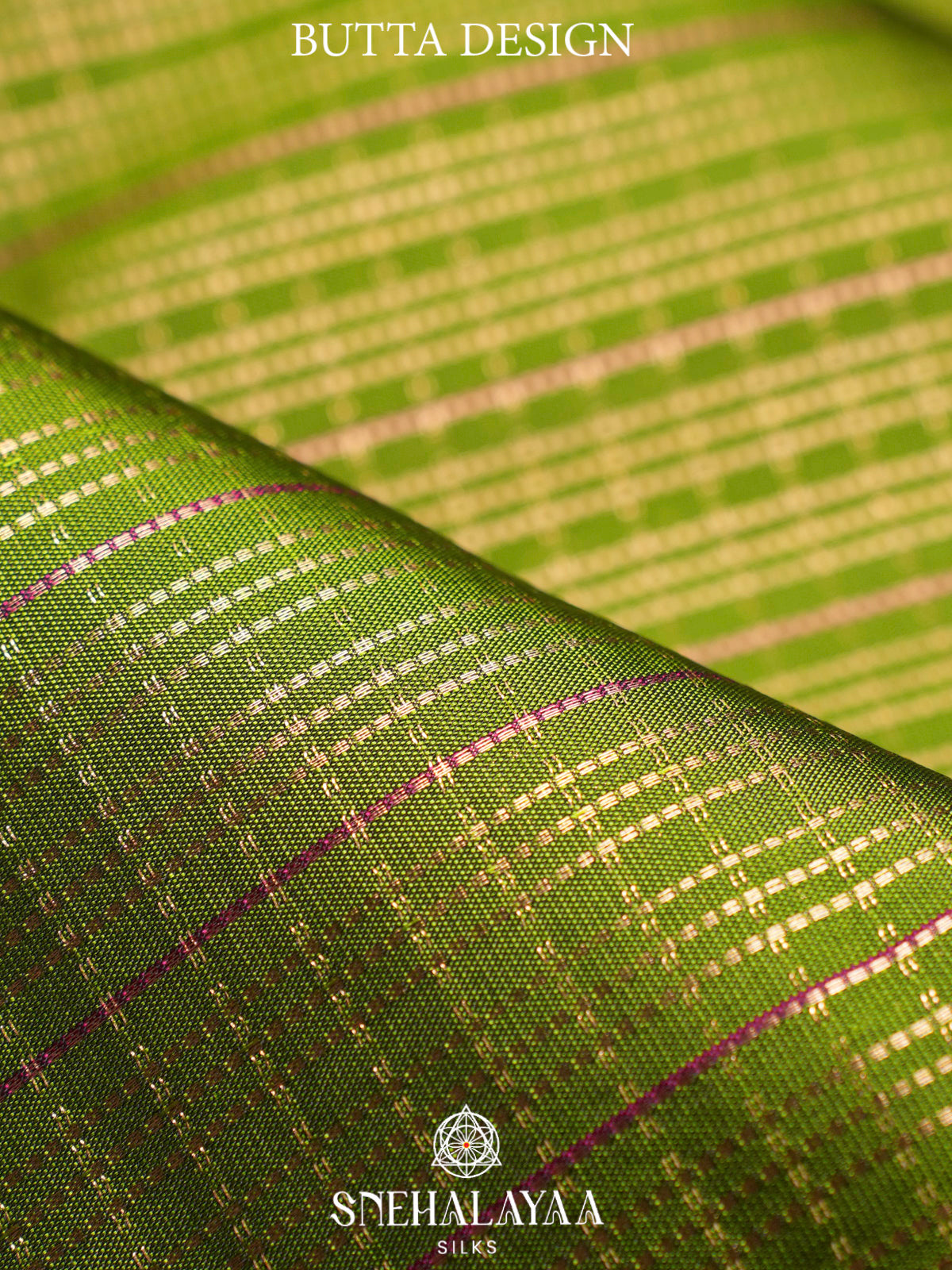 Lime Green  Kanjivaram Silk Saree