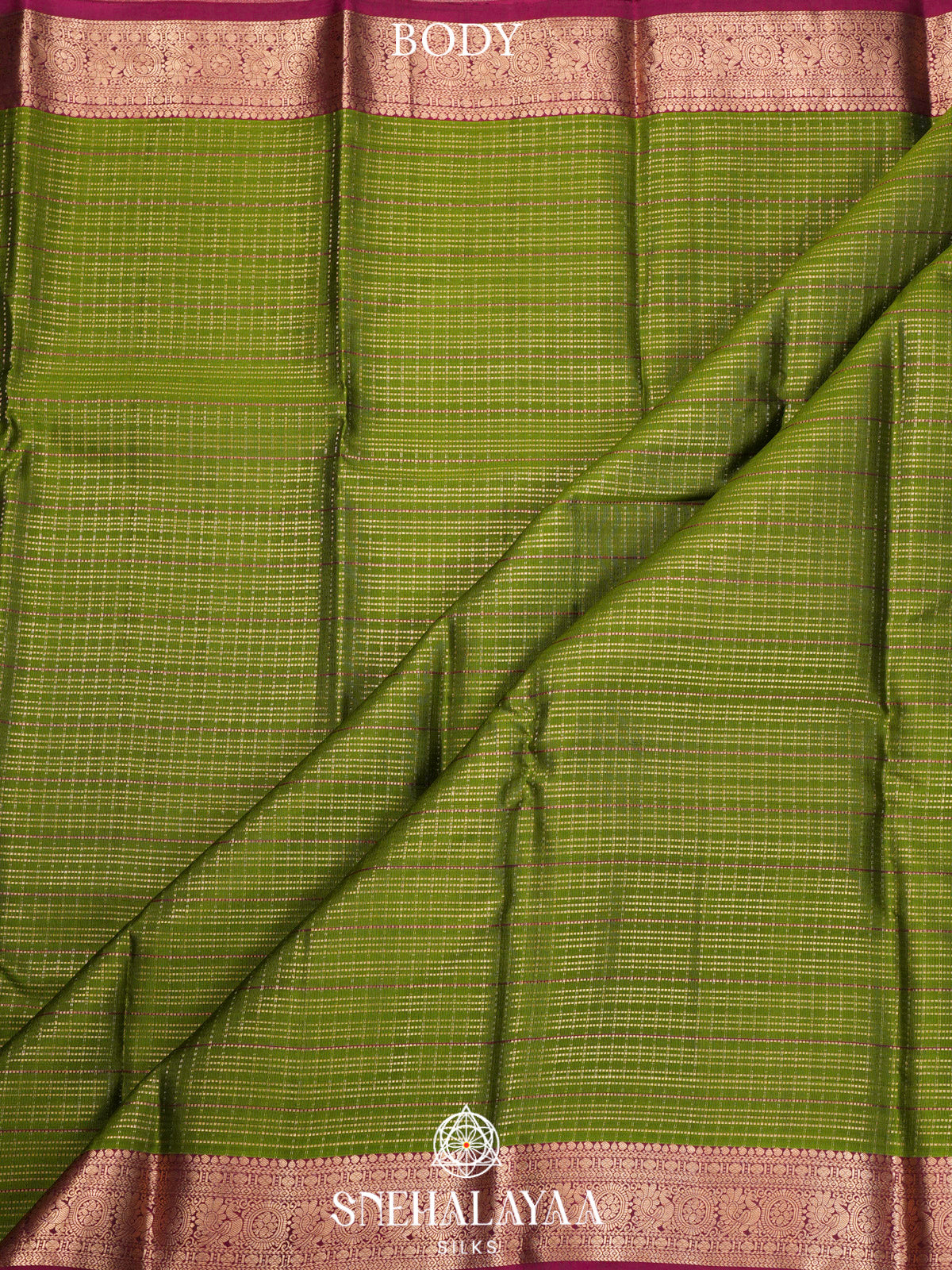 Lime Green  Kanjivaram Silk Saree