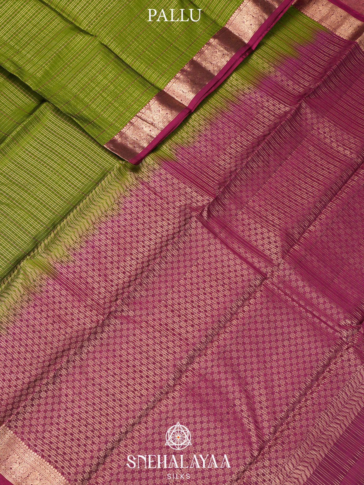 Lime Green  Kanjivaram Silk Saree