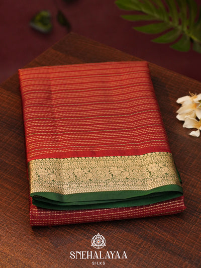 Red  Kanjivaram Silk Saree