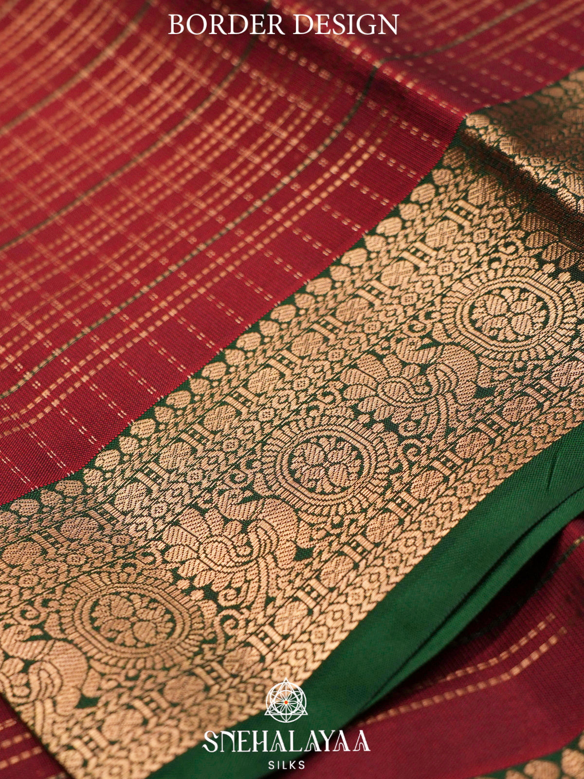 Red  Kanjivaram Silk Saree