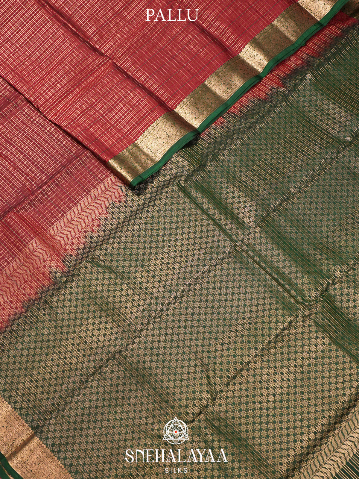 Red  Kanjivaram Silk Saree