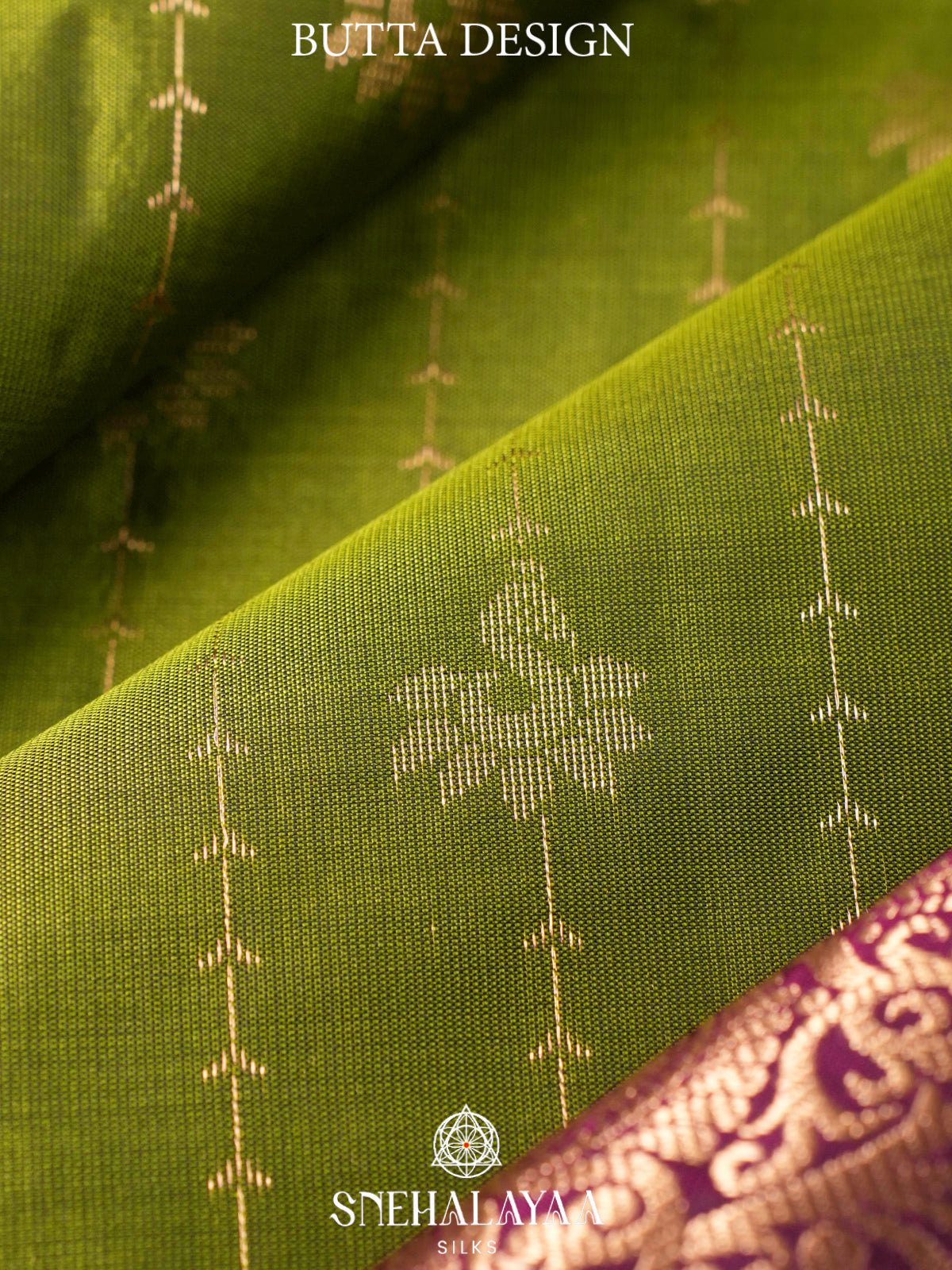 Lime Green  Kanjivaram Silk Saree