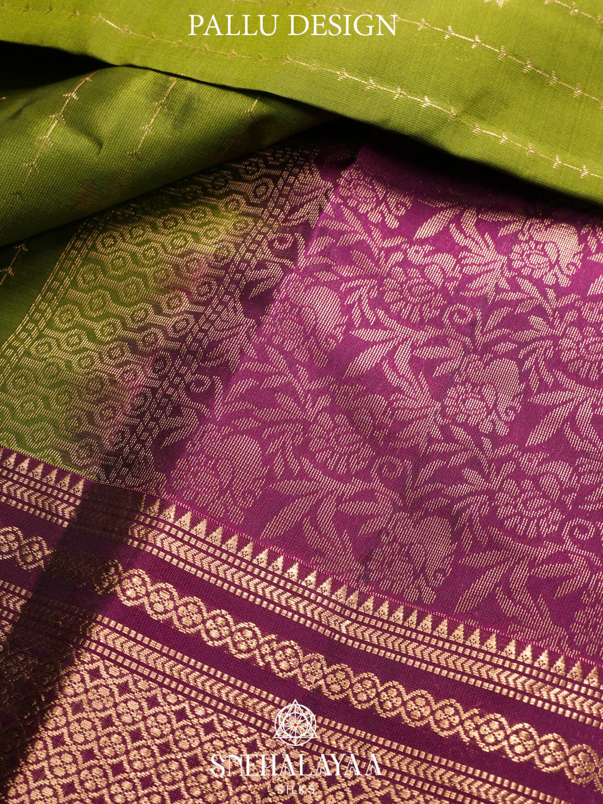 Lime Green  Kanjivaram Silk Saree
