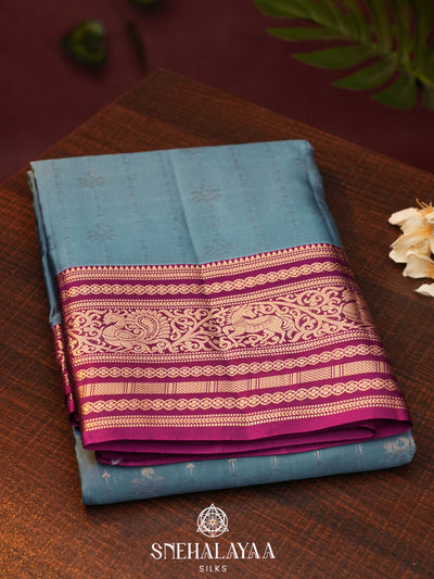 Sea Green  Kanjivaram Silk Saree
