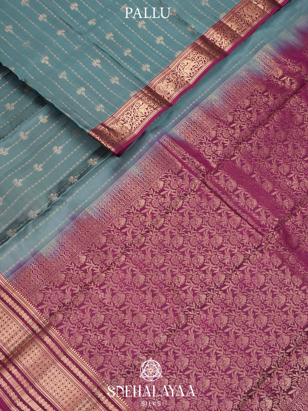 Sea Green  Kanjivaram Silk Saree