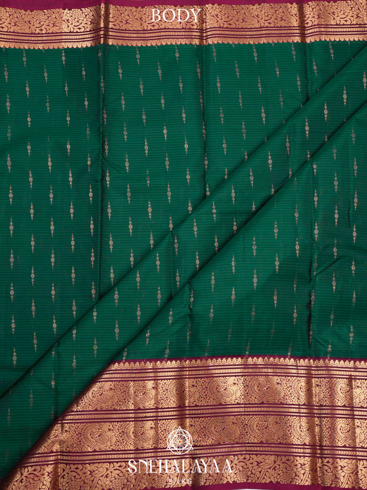 Forest Green  Kanjivaram Silk Saree