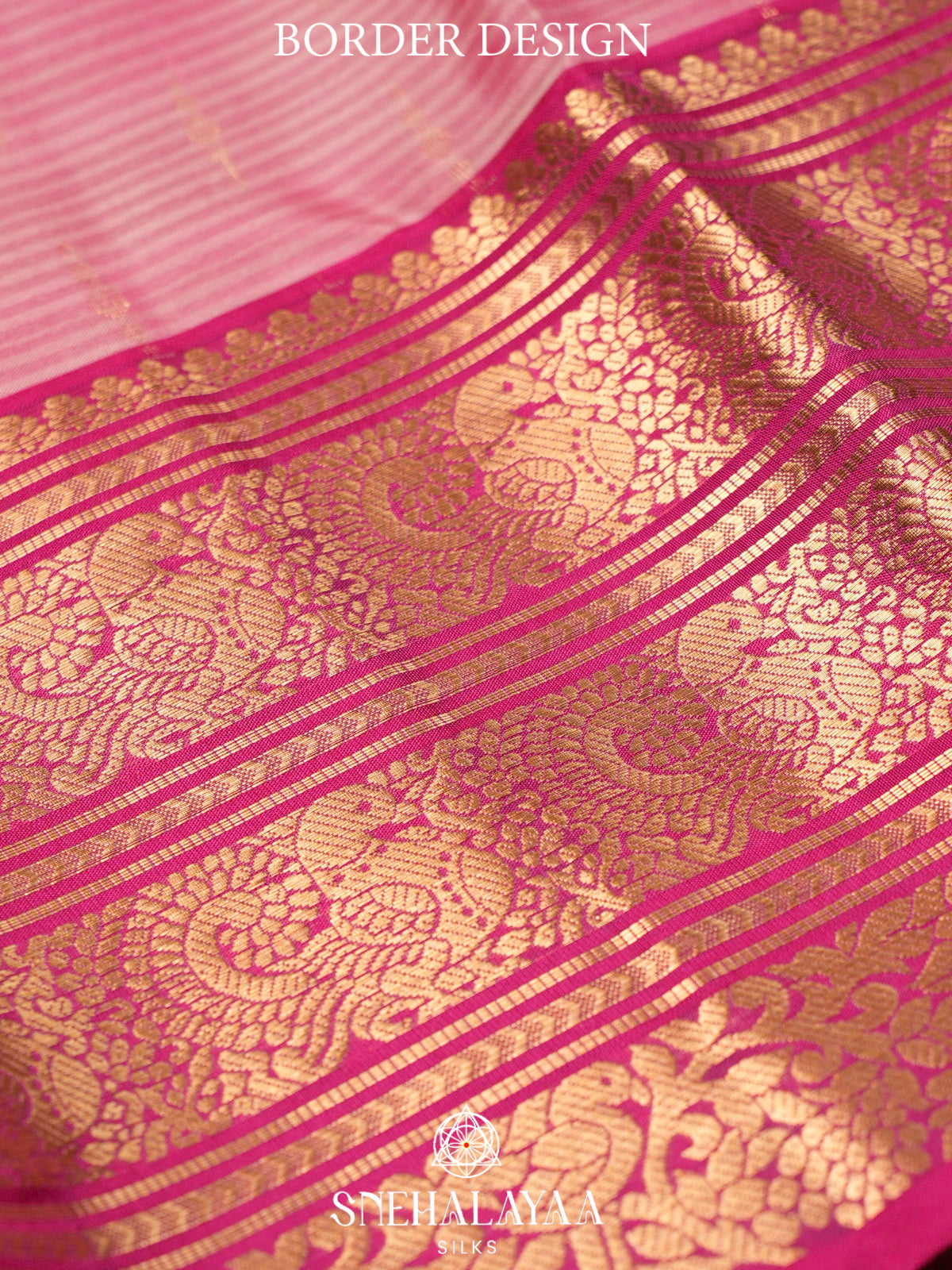 Pink  Kanjivaram Silk Saree