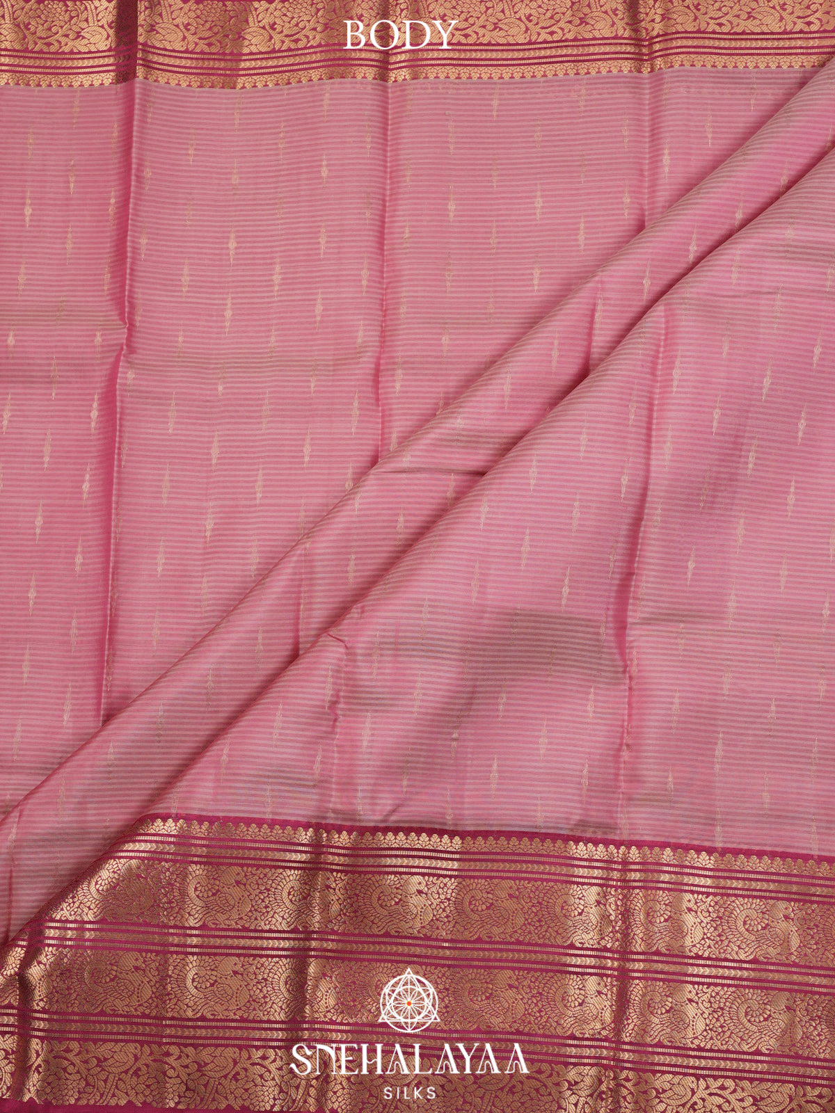 Pink  Kanjivaram Silk Saree