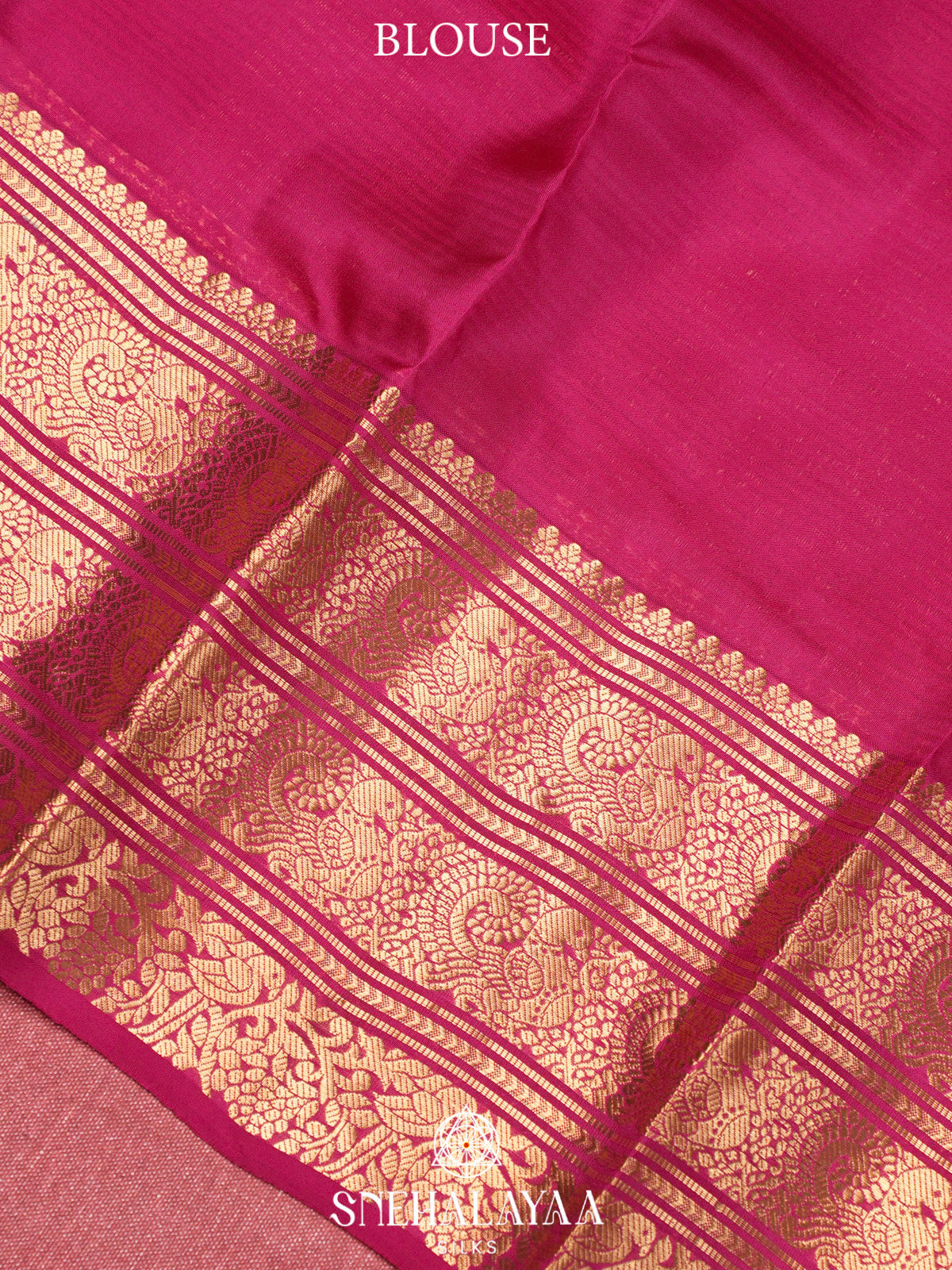 Pink  Kanjivaram Silk Saree