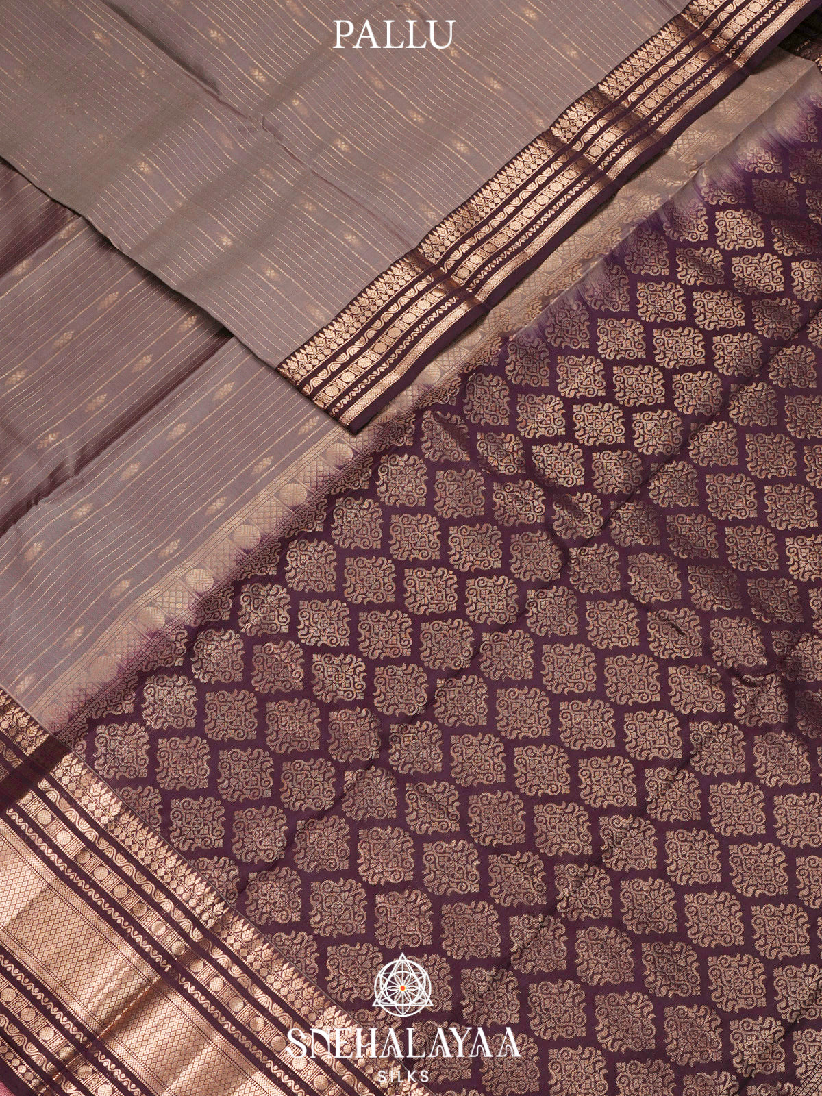 Brown  Kanjivaram Silk Saree
