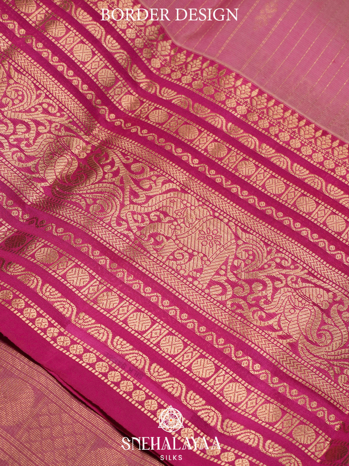Pink  Kanjivaram Silk Saree