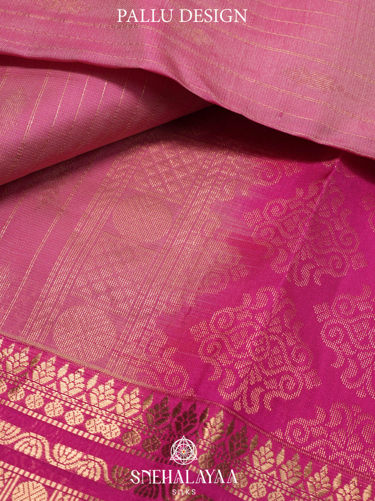 Pink  Kanjivaram Silk Saree