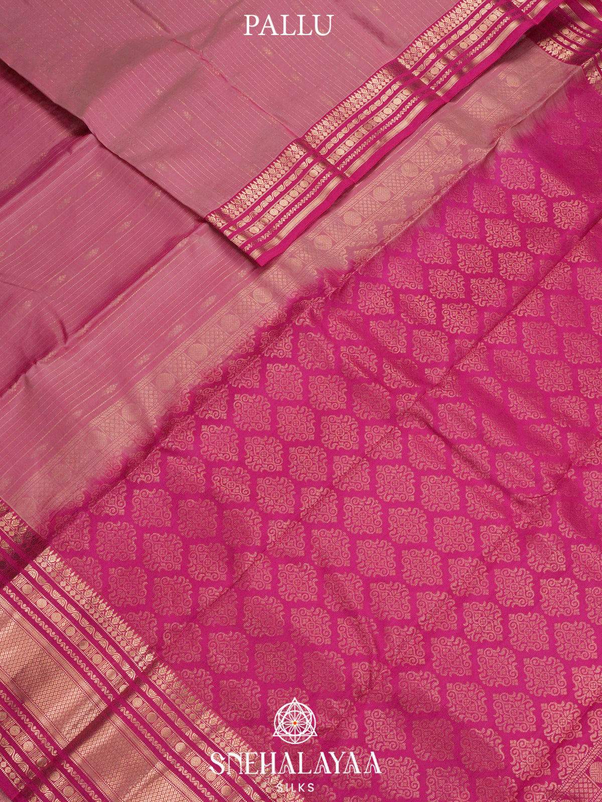 Pink  Kanjivaram Silk Saree