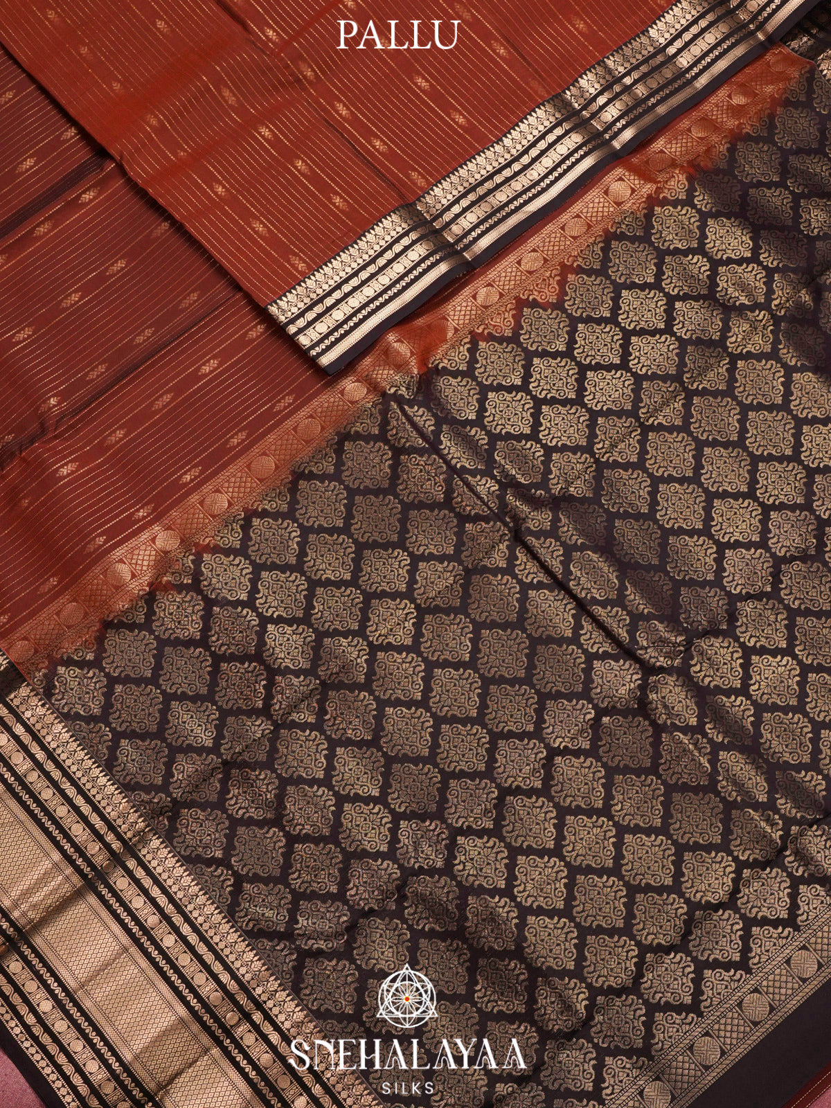 Brown  Kanjivaram Silk Saree