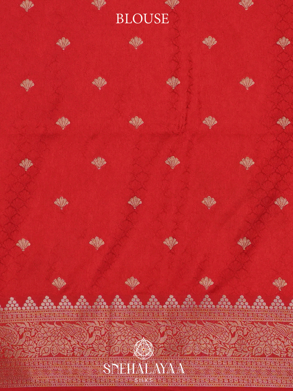 Red Satin Banaras Saree