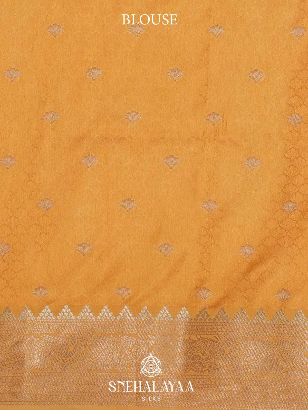 Yellow Satin Banaras Saree