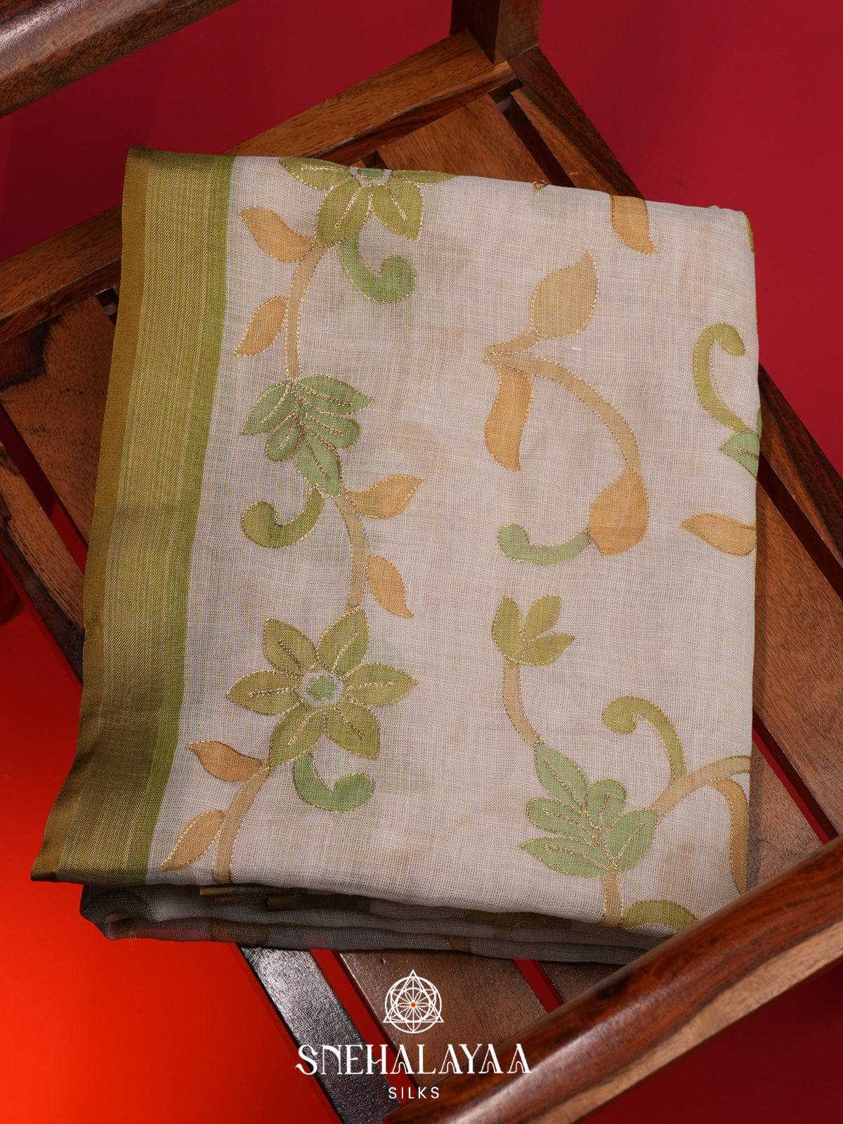 Sandal Linen Saree