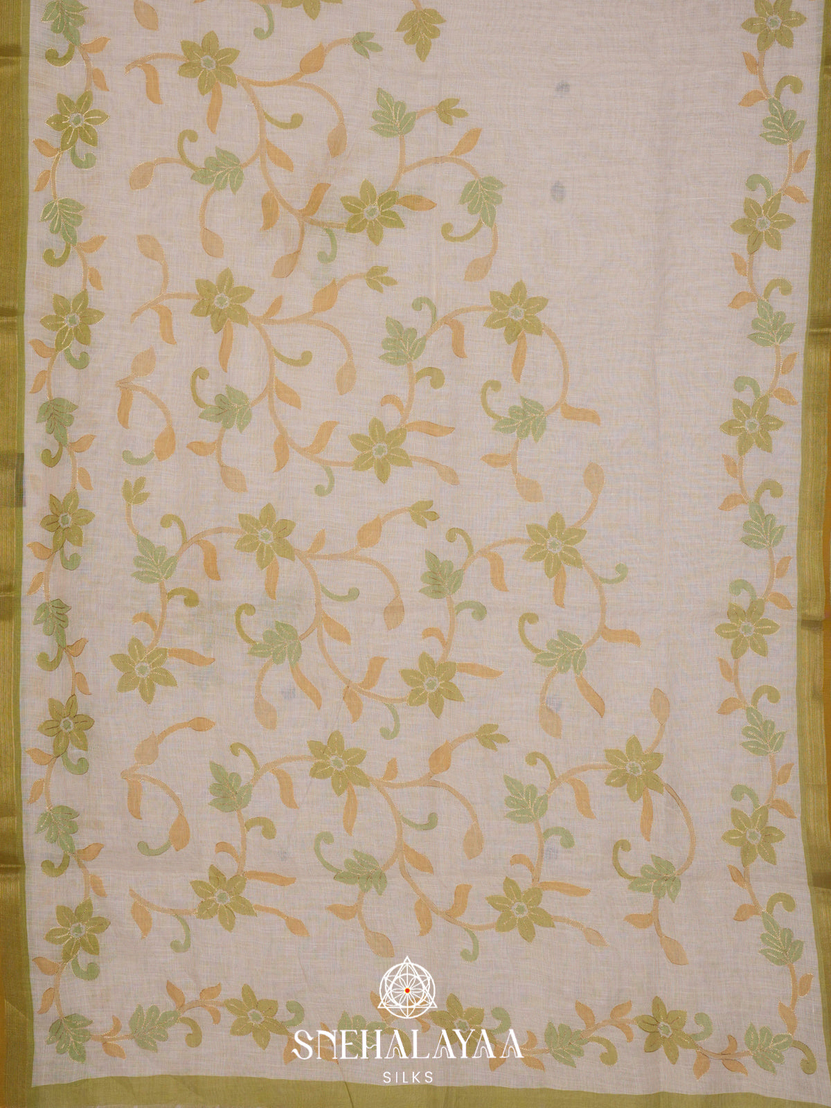 Sandal Linen Saree