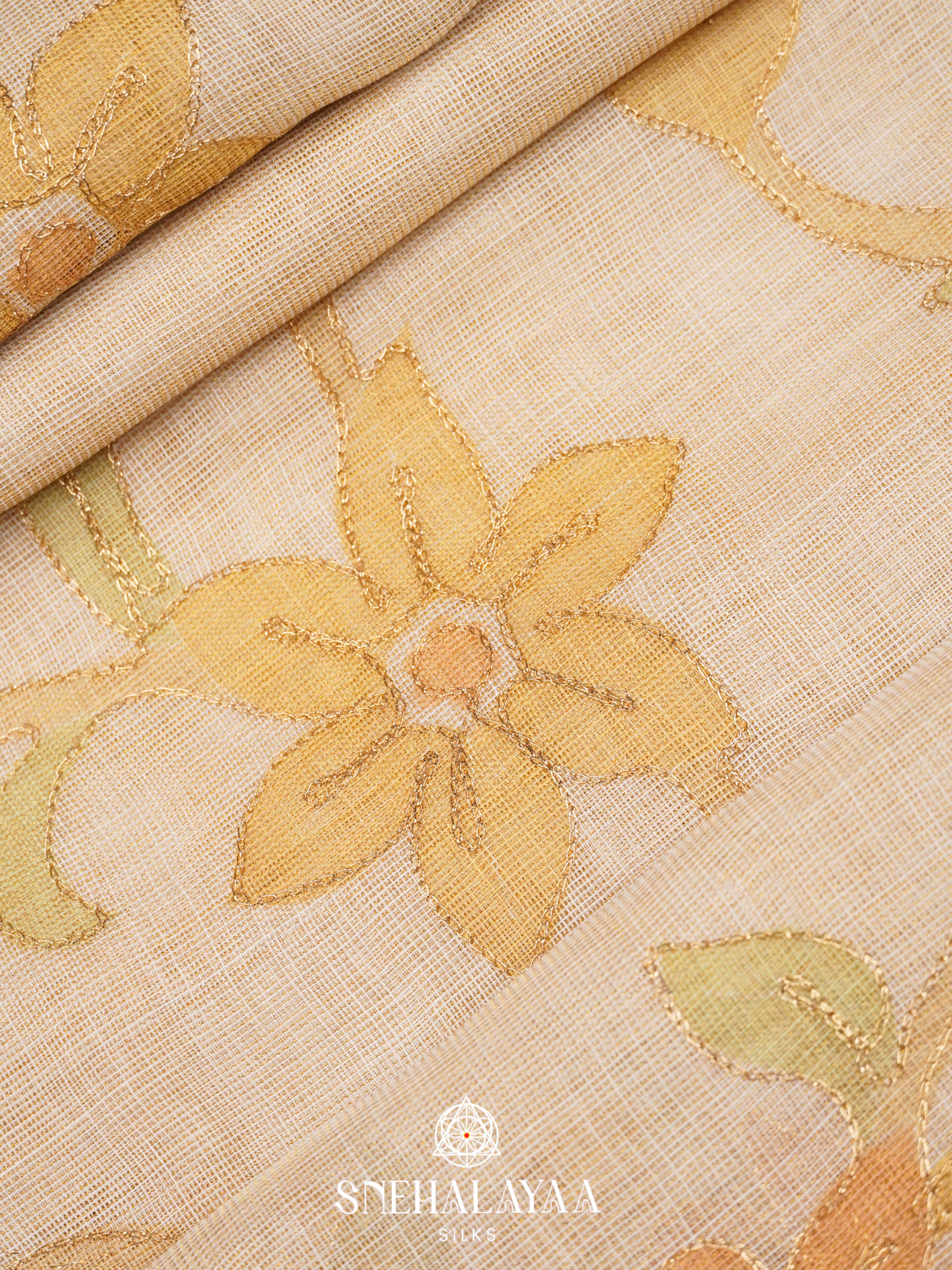 Sandal Linen Saree