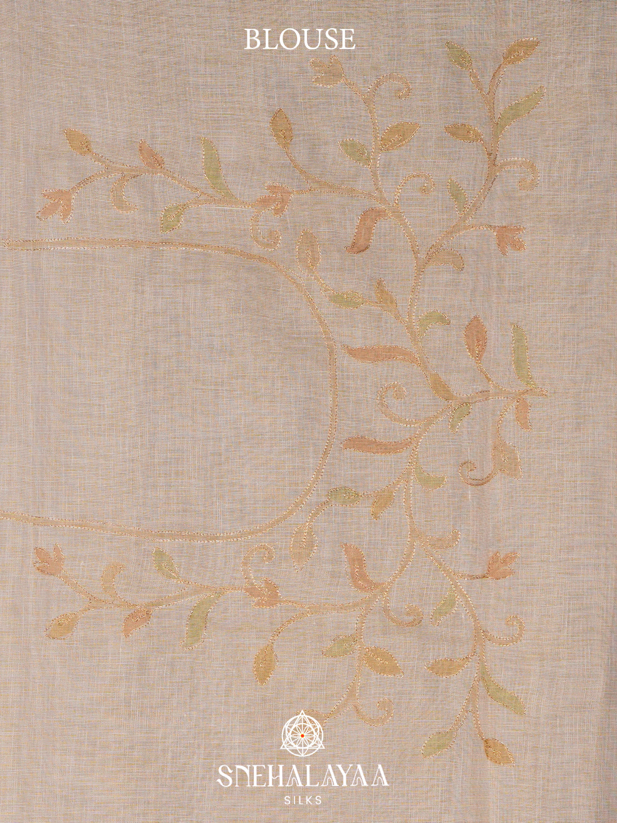 Sandal Linen Saree